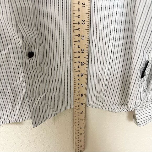 John Varvatos Button Up Shirt Mens Size L Striped Cotton Business Casual - Picture 2 of 7